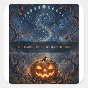 Dark Is Light Resting — Autocollant Halloween
