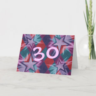 Dark Jester '30' Bonne carte de voeux d'anniversai
