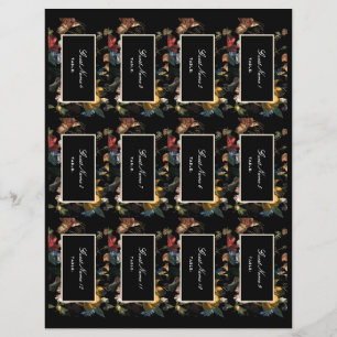 Dark Moody Floral romantique do-it-yourself Cartes