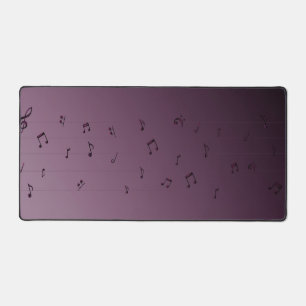 Dark Ombre Musical Notes Mauve