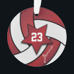 Dark Red and White Volleyball 3| DO-IT-YOURSELF No<br><div class="desc">Joueur sportif de volley-ball, ornement de Noël prêt à vous personnaliser. Fait un cadeau personnalisé pour votre joueur de volley-ball, entraîneur, ventilateur, etc... ⭐ Ce produit est entièrement personnalisable. *****Cliquez sur le BOUTON PERSONNALISER pour ajouter, supprimer, déplacer, redimensionner, modifier, tourner, etc... n'importe quel graphique ou texte. 99% de mes dessins...</div>