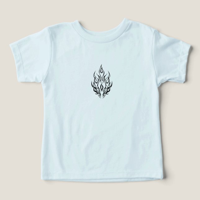 Dark Tribal Flame Mask – Abstract Fire Art Design (Design Recto)