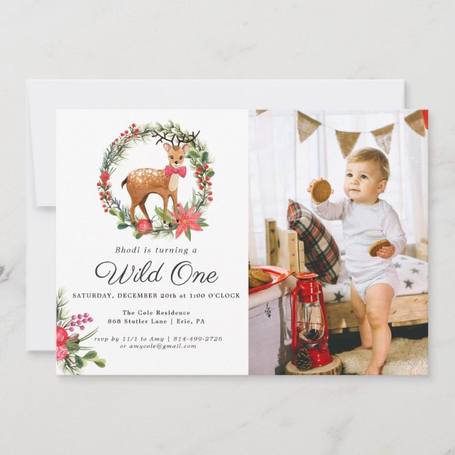 Darling Reindeer | Noël fête d'anniversaire (Devant)