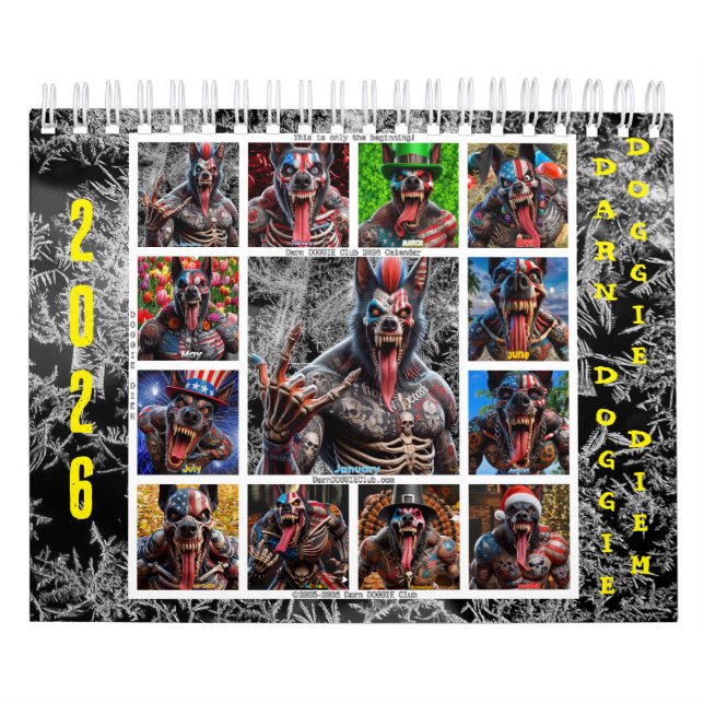 DarnDOGGIEClub Calendrier 2026 (Protection)