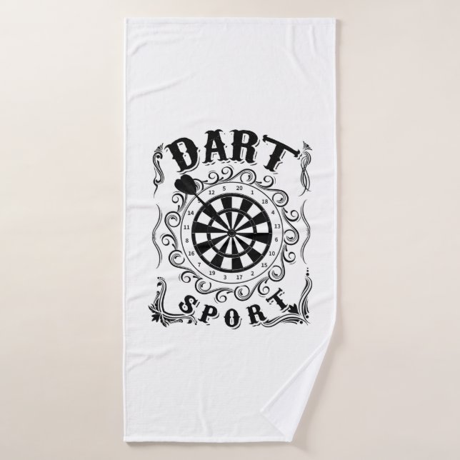 Dart est mon sport (Serviette de bain)