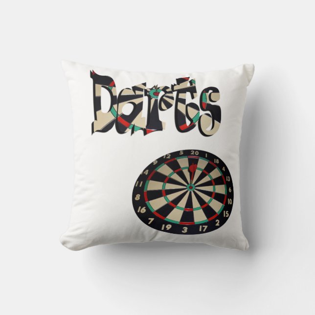 Dartboard Et Nom Du Feu, Coussin (Recto)