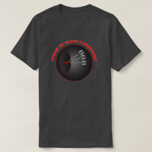 Darts How i Throw Mens T-shirt au charbon de base