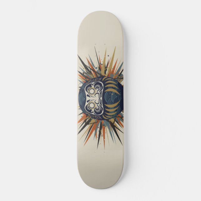 Daruma Skateboard – Japanese Ukiyo-e Inspired Art (Recto)