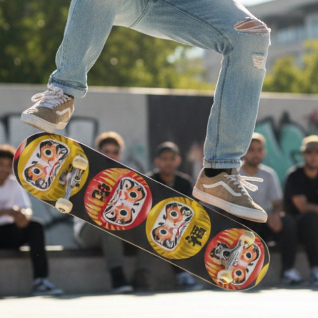 Daruma Skateboard – Japanese Ukiyo-e Inspired Art (Créateur téléchargé)