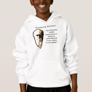 Darwin sur le sweat - shirt à capuche d'ignorance