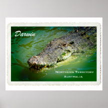 Darwin Territoire du Nord - Poster de crocodile