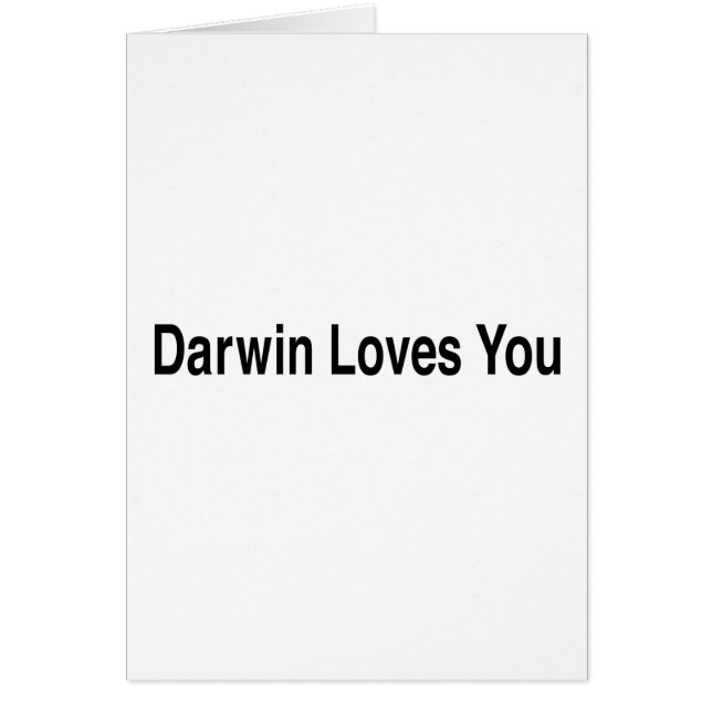 Darwin vous aime (Devant)