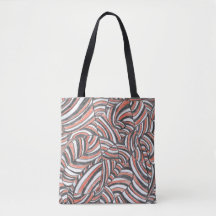 Darya | Sac fourre-tout en art abstrait dessiné à