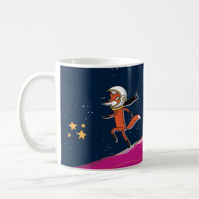 Dash l'astronaute Fox Mug (Gauche)