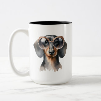 Dashing Dachshund Aquarelle Mug