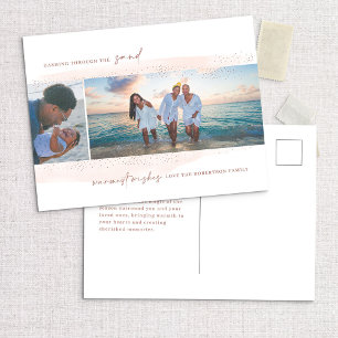 Dashing Through the Sand Holiday Photo Carte posta