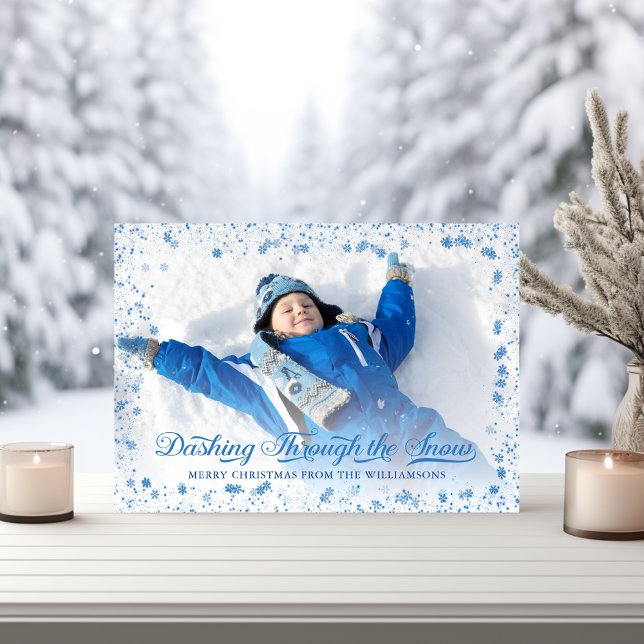 Dashing Through the Snow Holiday Carte photo (Dashing Through the Snow Holiday Photo Card
)