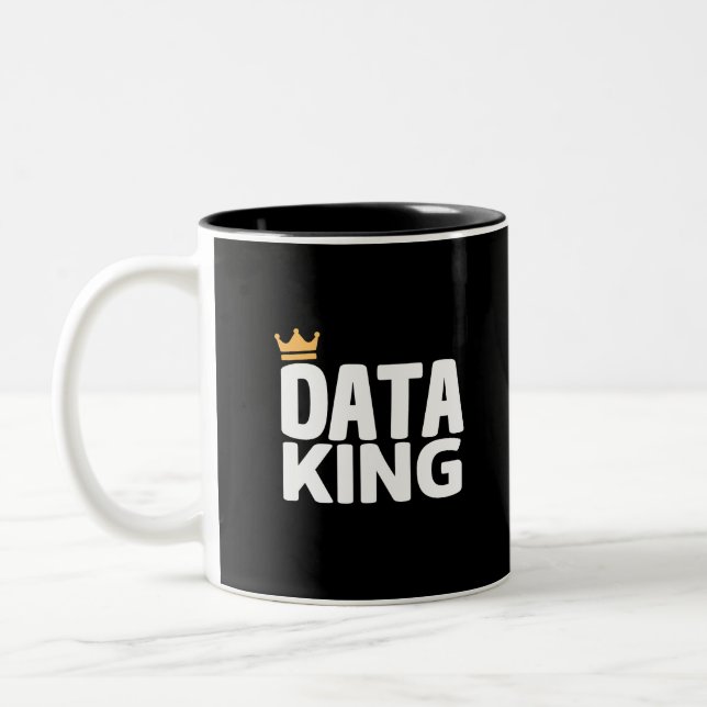 Data King Mug à café à deux tons (Gauche)