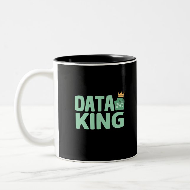 Data King Mug à café à deux tons (Gauche)