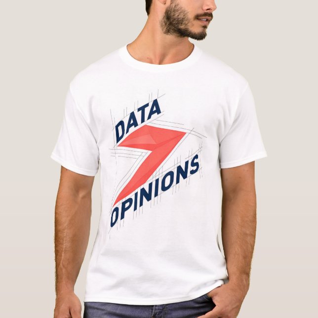 DATA > OPINIONS Men’s T-Shirt | Geek Tee (Devant)