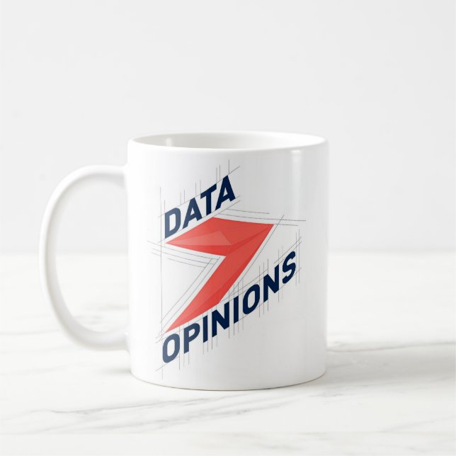 DATA > OPINIONS Mug | Geek Coffee Cup (Gauche)