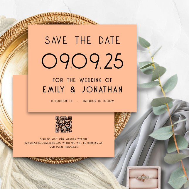 Date d'enregistrement du Mariage de saisie de text (Frotn and back view. Budget priced smaller 4.5 x 5.6" alternative)