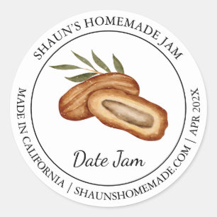 Date Jam étiquette moderne