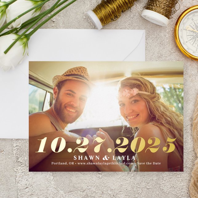 Date Mémorable Carte de Mariage "Save The Date" FO (Créateur téléchargé)