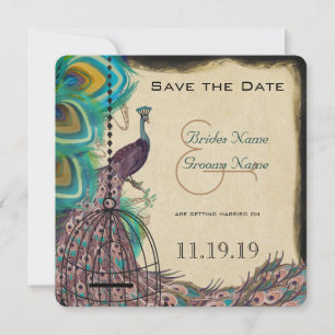Date Paon Musical Cage aux Oiseaux Aubergine Save the D