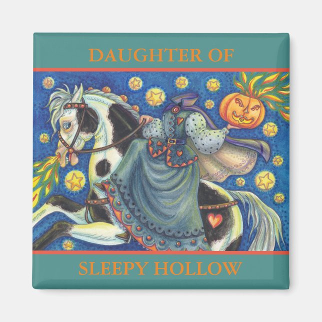 DAUGHTER OF SLEEPY HOLLOW HALLOWEEN MAGNET Square (Devant)