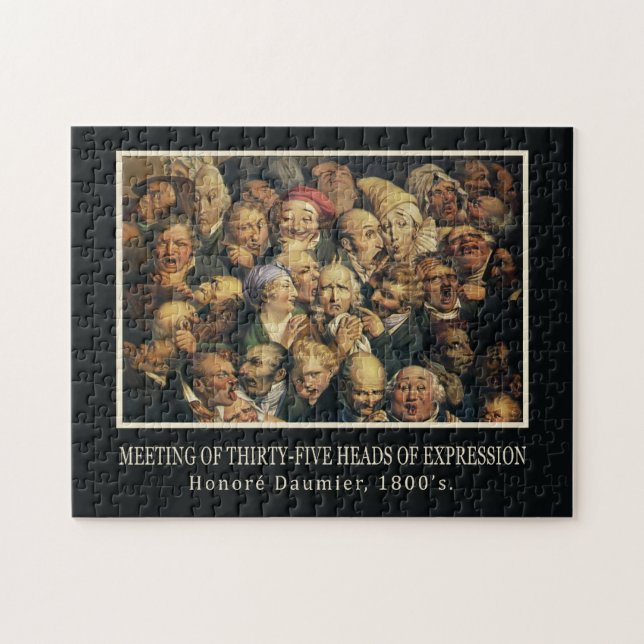 Daumier’s Expressions art puzzle (Horizontal)