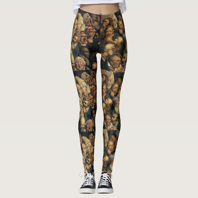 Daumier's Expressions art leggings (Devant)