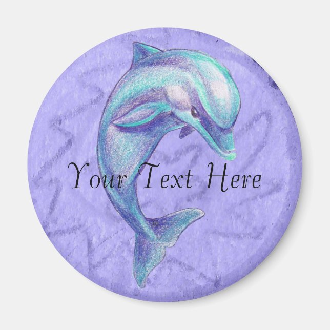 Dauphin bleu Magnets (Devant)