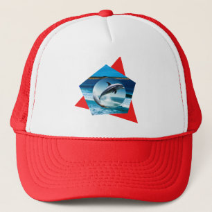 Dauphin Dansant Sur Les Vagues, Casquette De Camio