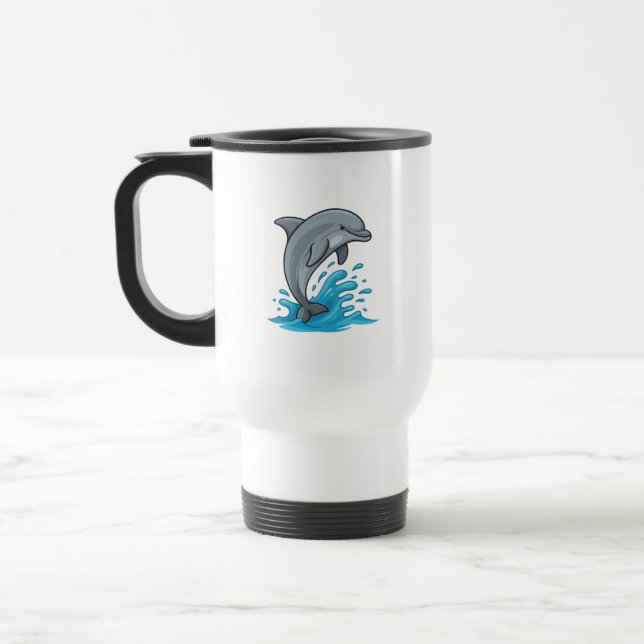 Dauphin Joyeux Splash - Tasse (Gauche)