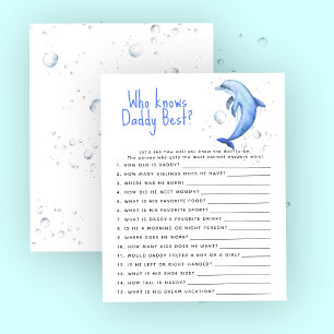 Dauphin Océan - Jeu Qui connaît le mieux papa