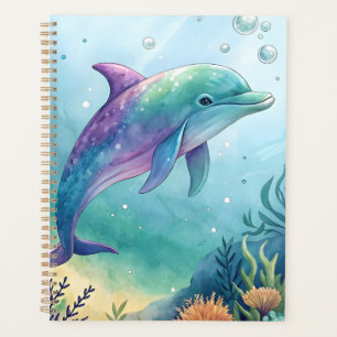 Dauphin peint à l'aquarelle