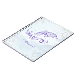 Dauphin pourpre Carnet personnalisé