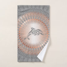 Dauphin rose Gold Grey Mandala