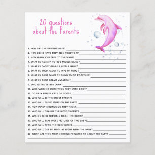 Dauphin rose - Questions sur les parents