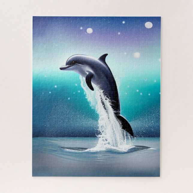 Dauphin Sauter Dans L'Océan Jigsaw Puzzle (Vertical)