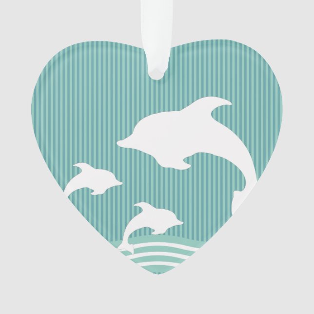 Dauphins bleus turquoises au motif de jeu (devant)