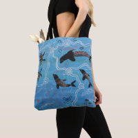Dauphins et tortues Sac fourre-tout de rêve