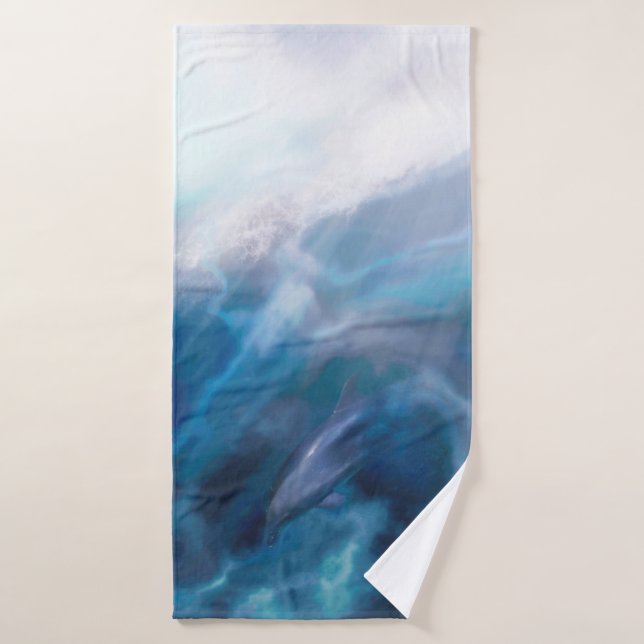 Dauphins Jouant JUSTE POUR LE PLAISIR (Serviette de bain)