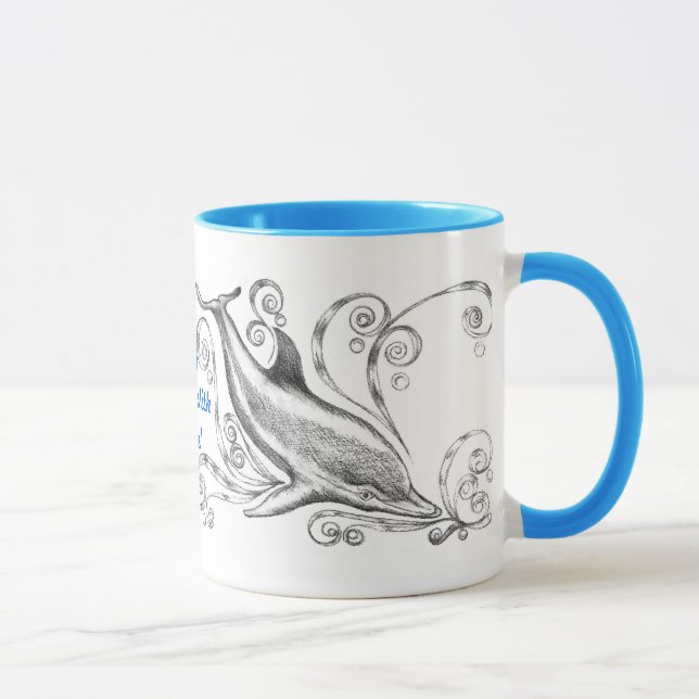 "Dauphins tasse de sonnerie du charbon de bois II" (Droite)