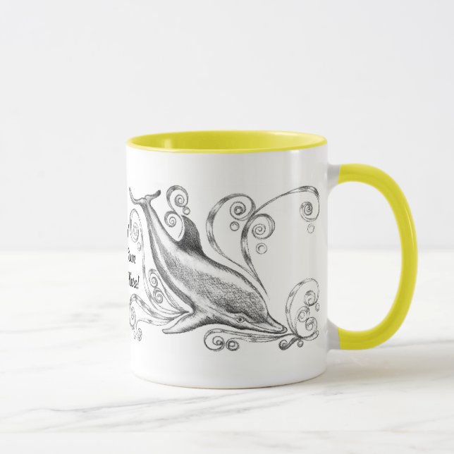 "Dauphins tasse de sonnerie du charbon de bois II" (Droite)