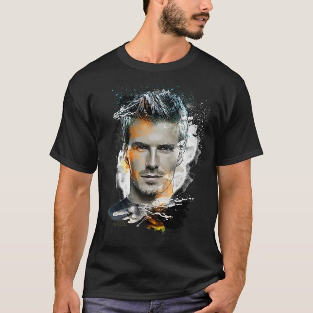 David Beckham - Peinture T-shirt classique (Devant)