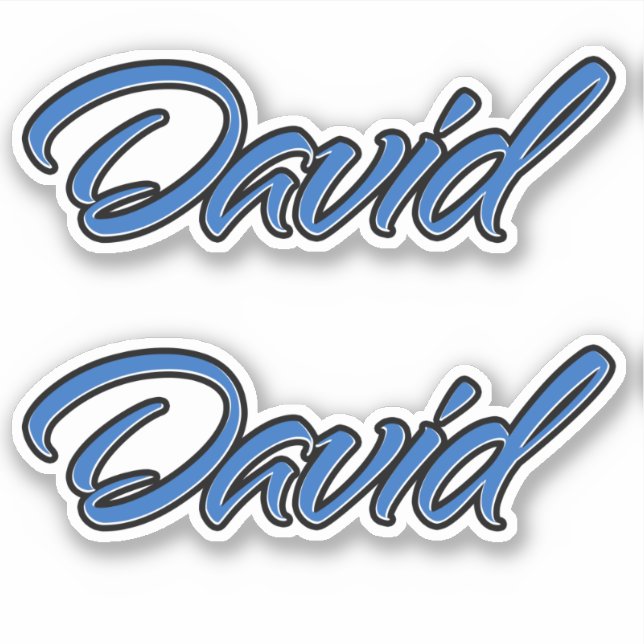 David Blue Autocollant Sticker Stickerset (Devant)