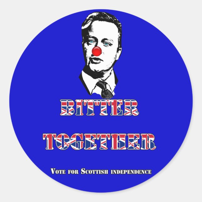 David Cameron Bitter Ensemble Sticker (Devant)