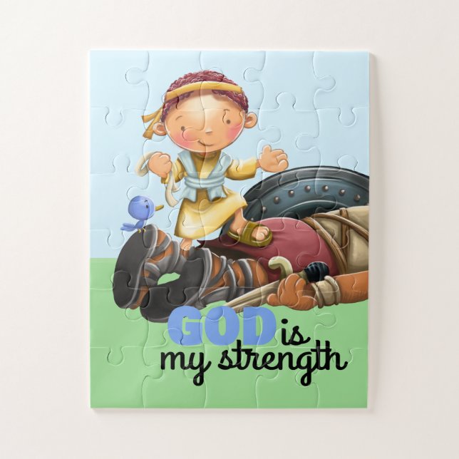 David et Goliath enfants Puzzle (Vertical)